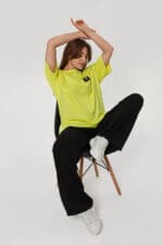 Lime Casual Women's Oversized T-Shirt & Trousers